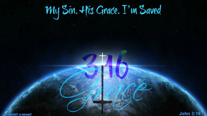 grace world my im saved john 3 16